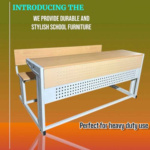 2 Seater SS Classroom Furniture Manufacturers, Suppliers in Palakkad
