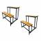 Brown And Black College Desk For Students With Iron Frame Manufacturers, Suppliers in Azamgarh