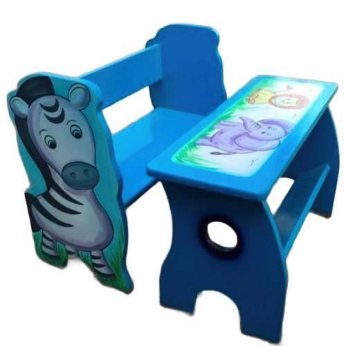 Cartoon Desk Plastic Kids Desk Blue Finish for Schools Manufacturers, Suppliers in Palakkad