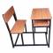 Premium Iron Dual Desk Bench Brown Color Two Seater Manufacturers, Suppliers in Bilaspur