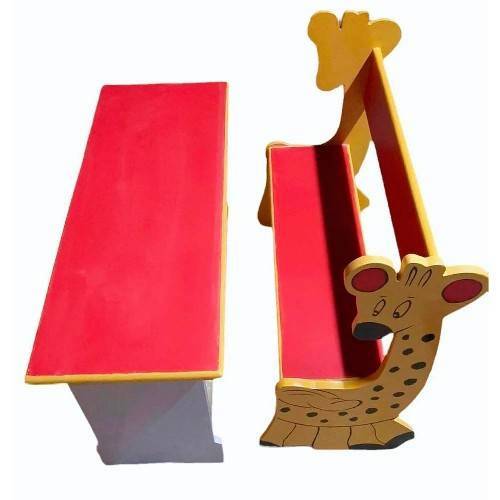 Wooden Giraffe Cartoon Desk Rectangle Shape for Classroom Manufacturers, Suppliers in Palakkad